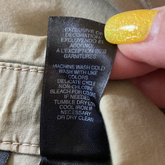 DKNY active women’s chest pocket khaki military jacket cotton button closure S - Picture 14 of 14